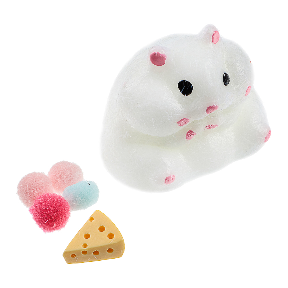 Игрушка Сквиш антистресс "Хомячок", TPR, 14х13х4см, 2 дизайна, арт.№ 297-142