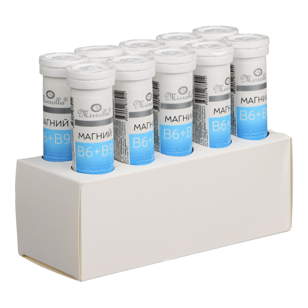 БАД" Магний B6 + В9" Мирролла,20 шип.табл, арт.№ 015-166