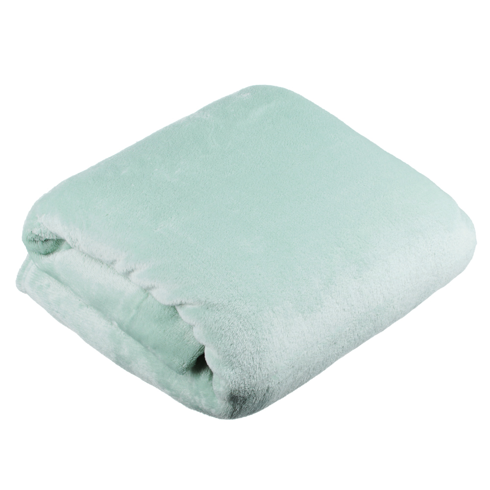 PROVANCE Плед, микрофибра, 180х200см, 230гр/м, "Нежность", мятный MP, арт.№ 486-110