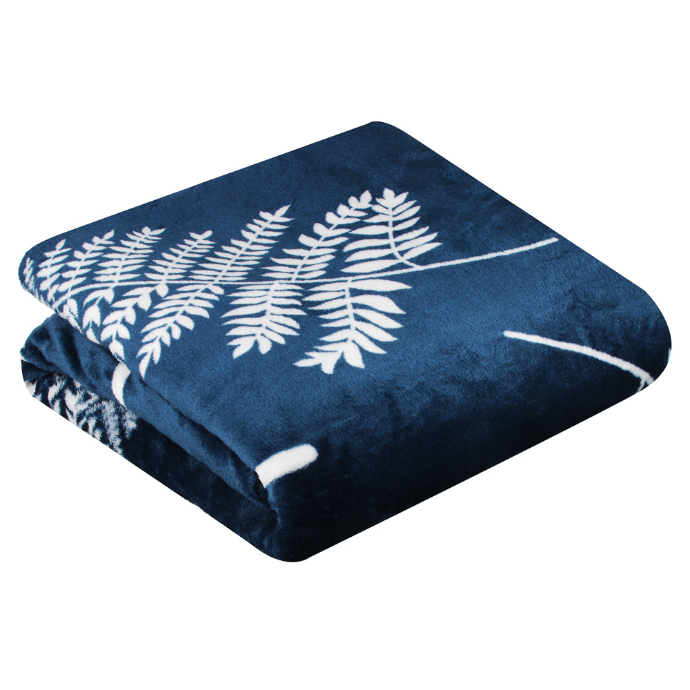 PROVANCE Плед, микрофибра, 200х220см, 230гр/м, "Гармония", синий MP, арт.№ 486-113