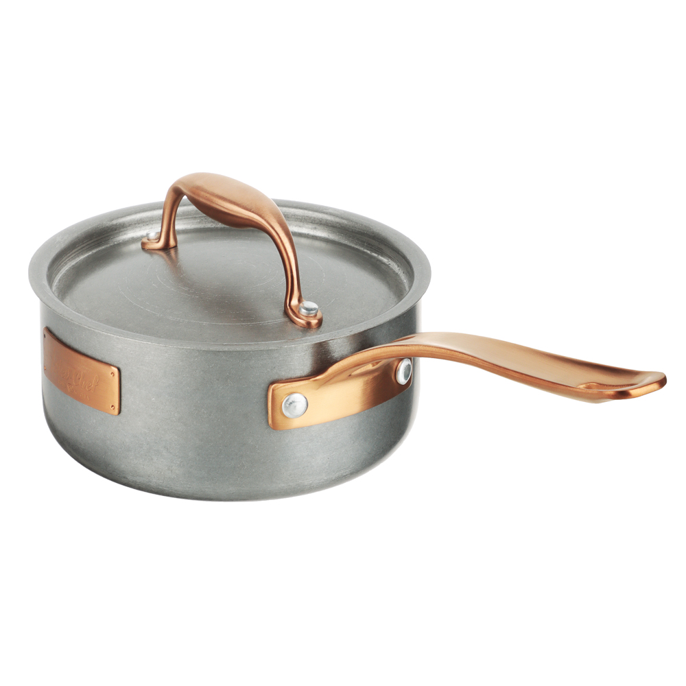 Ivlev Chef Ladoga Ковш 16х7,5см 1,4л, с нерж. крышкой, индукция, нерж.сталь 18/10, арт.№ 822-253