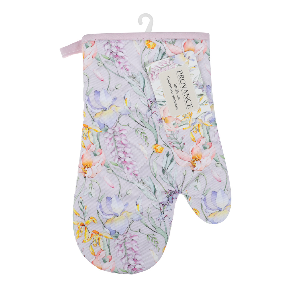 PROVANCE Ботаника Прихватка-варежка 18х28см, 100% хлопок, 2 дизайна, арт.№ 488-189