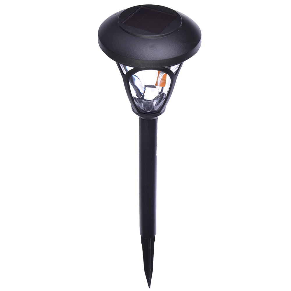 INBLOOM Фонарь садовый на солн. Батарее  9.5x39см 1.2V  AAA NI-MH, 1LED*белый, пластик, арт.№ 185-019