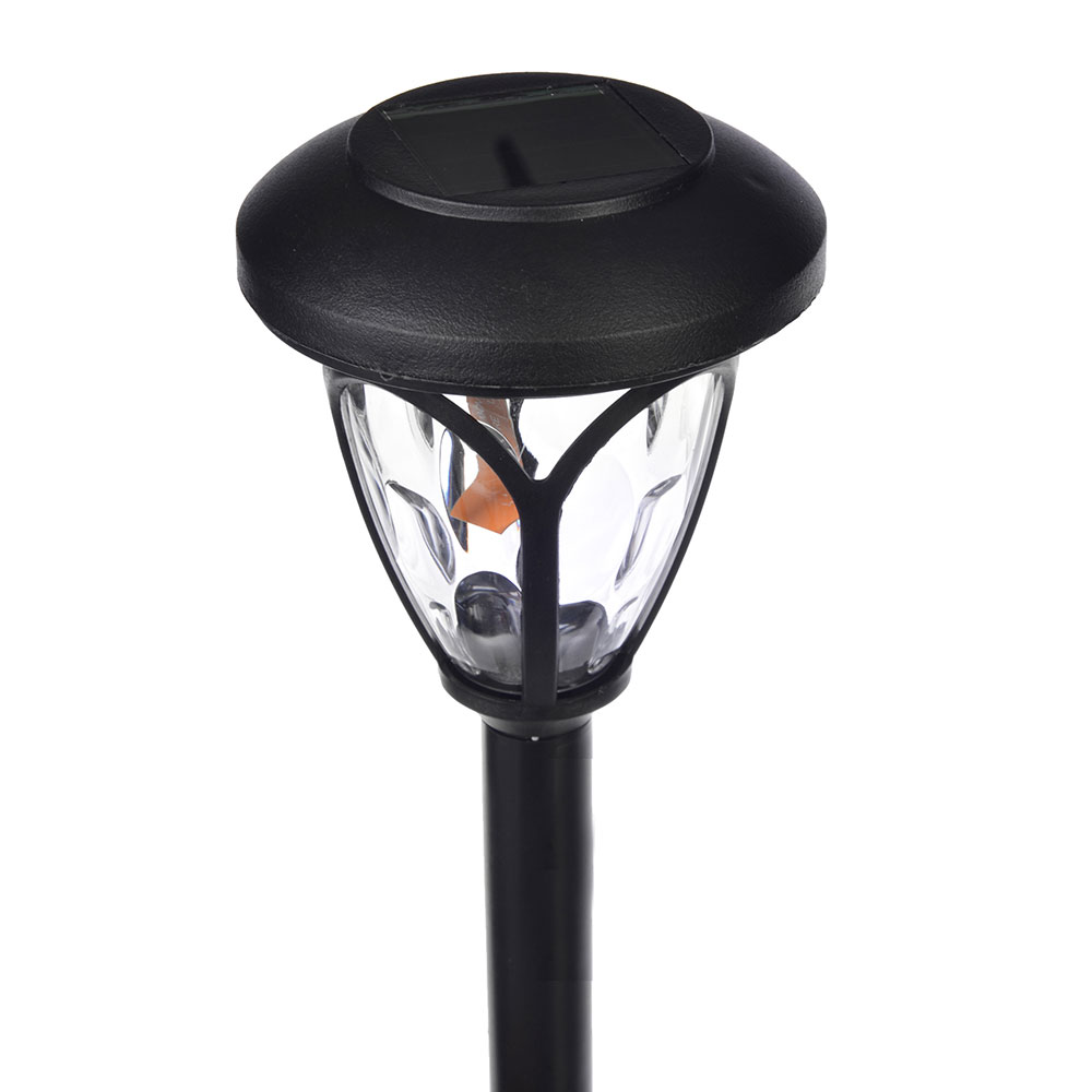 INBLOOM Фонарь садовый на солн. Батарее  9.5x39см 1.2V  AAA NI-MH, 1LED*белый, пластик, арт.№ 185-019