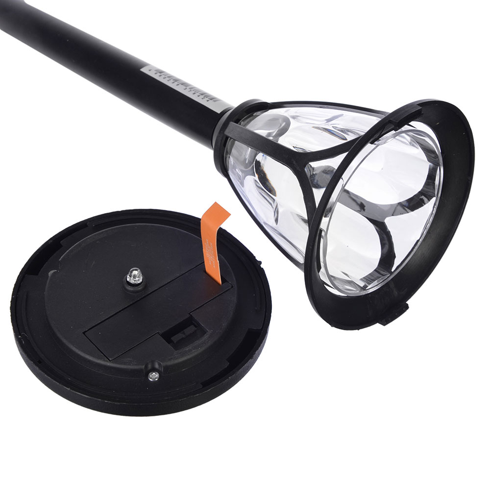 INBLOOM Фонарь садовый на солн. Батарее  9.5x39см 1.2V  AAA NI-MH, 1LED*белый, пластик, арт.№ 185-019