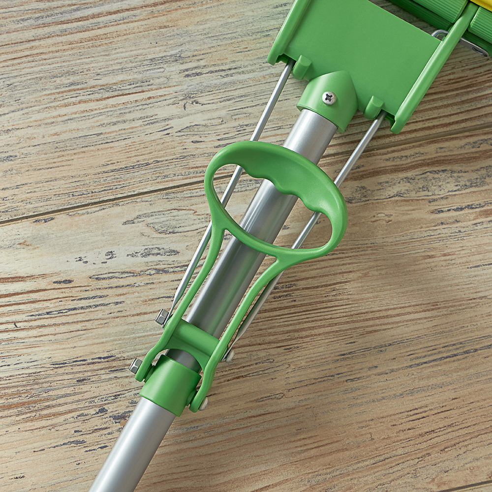 Швабра с отжимом и сменной насадкой ПВА тм VETTA,телеск. ручка 78-110см, нерж.сталь, 1 ряд роликов, арт.№ 444-049