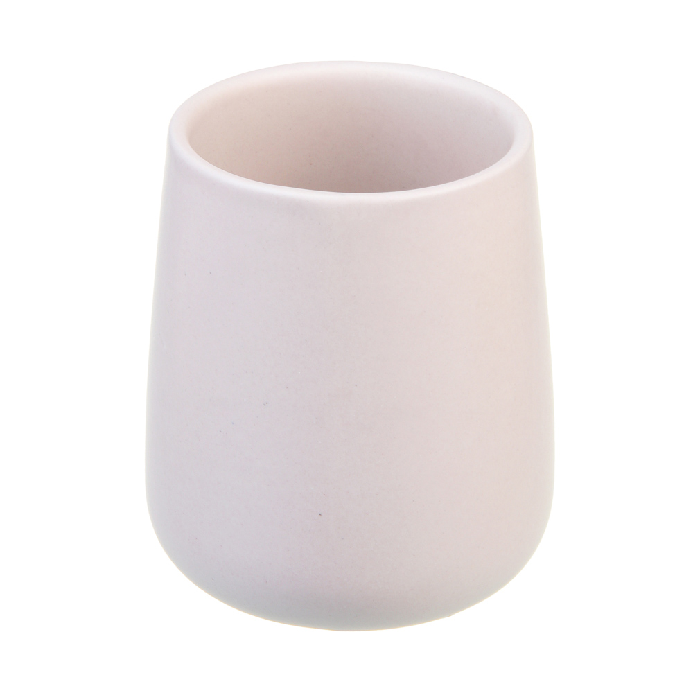 VETTA Стакан для ванной комнаты, 400 мл, 10,4x9x9 см, керамика, "Космос", бежевый, арт.№ 478-261