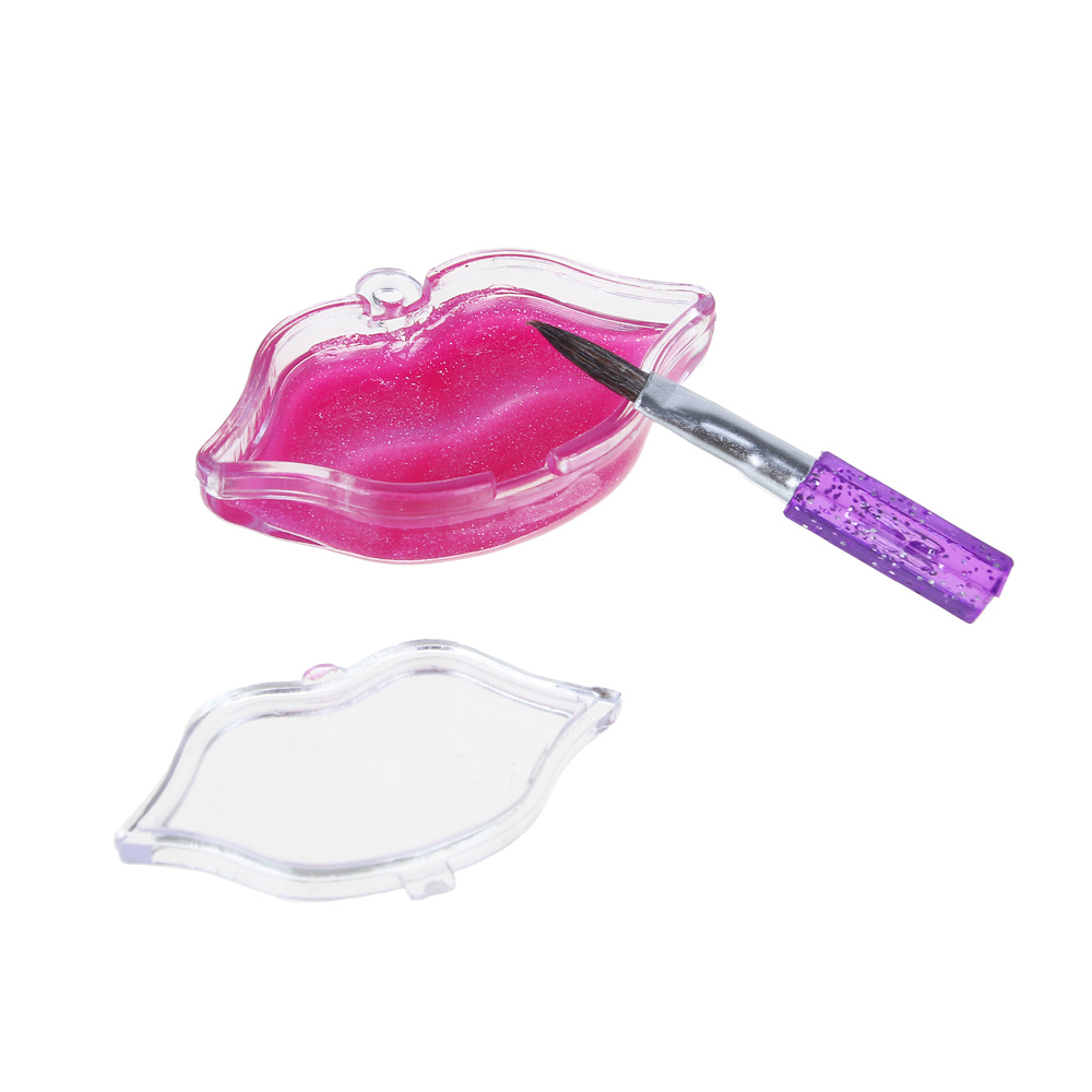 ЮНИLOOK Набор детской косметики: блеск для губ 3шт 3,6г, кисточка 1шт, арт.№ 330-388