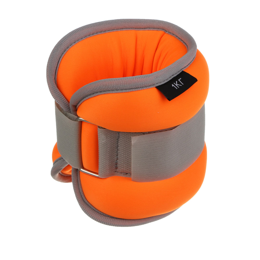 Утяжелители для ног и рук, 2шт по 1,0кг тм BY SPORT, 31x12см, неопрен, металлическая стружка, арт.№ 155-003