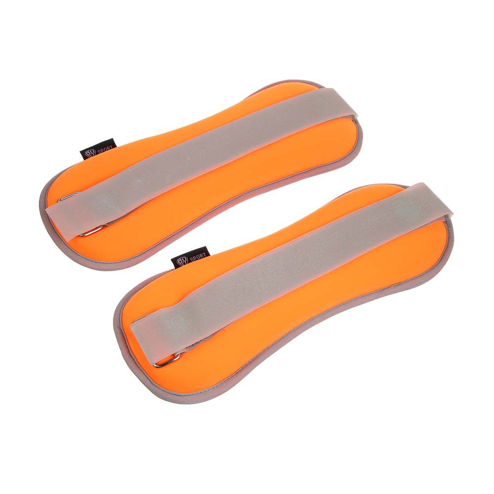 Утяжелители для ног и рук, 2шт по 1,0кг тм BY SPORT, 31x12см, неопрен, металлическая стружка, арт.№ 155-003