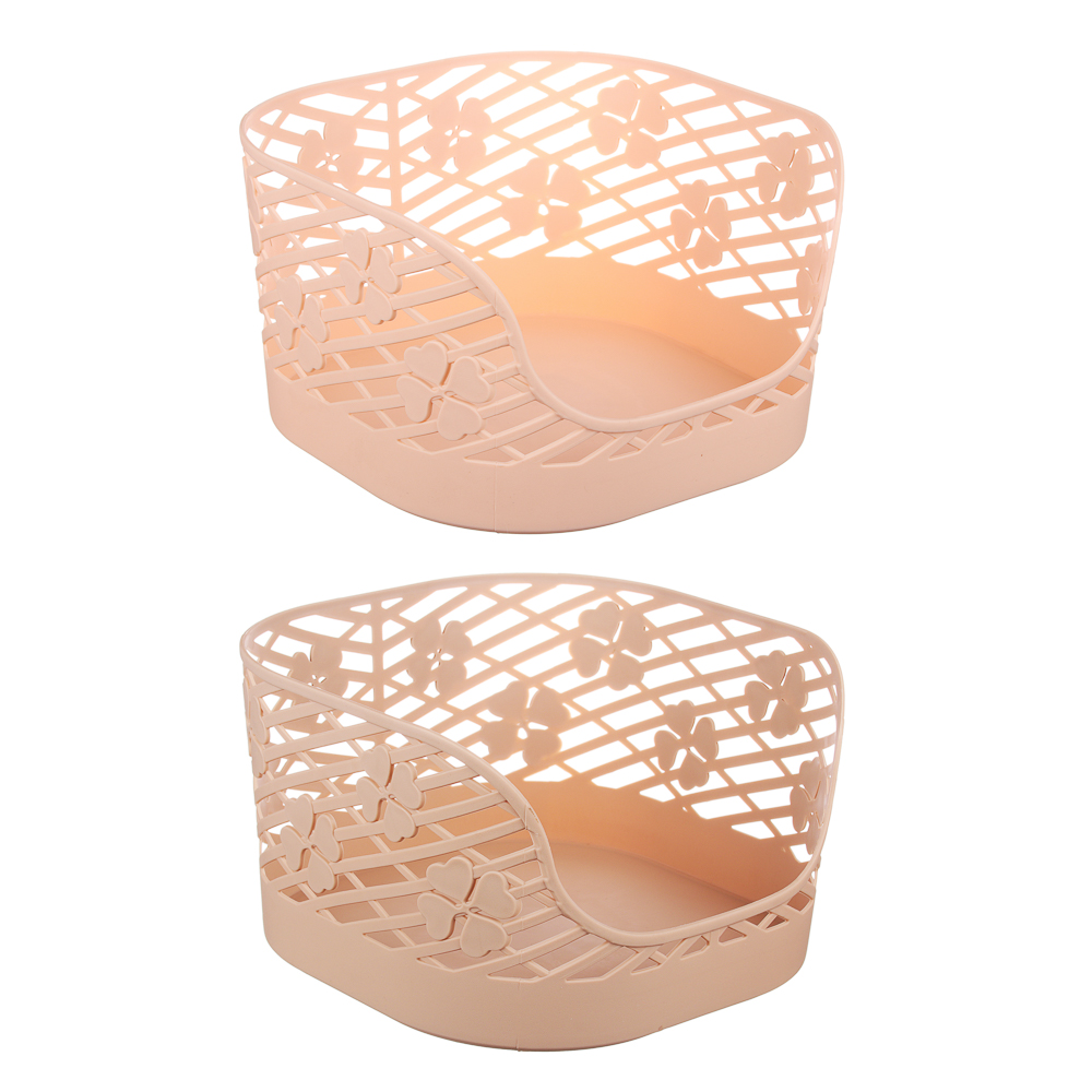 VETTA Корзинка универсальная "Верона", 23x22x13см, пластик, 2 цвета, арт.№ 414-054