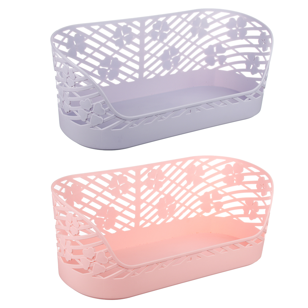 VETTA Корзинка универсальная "Верона", 38x17,5x14,5см, пластик, 2 цвета, арт.№ 414-053