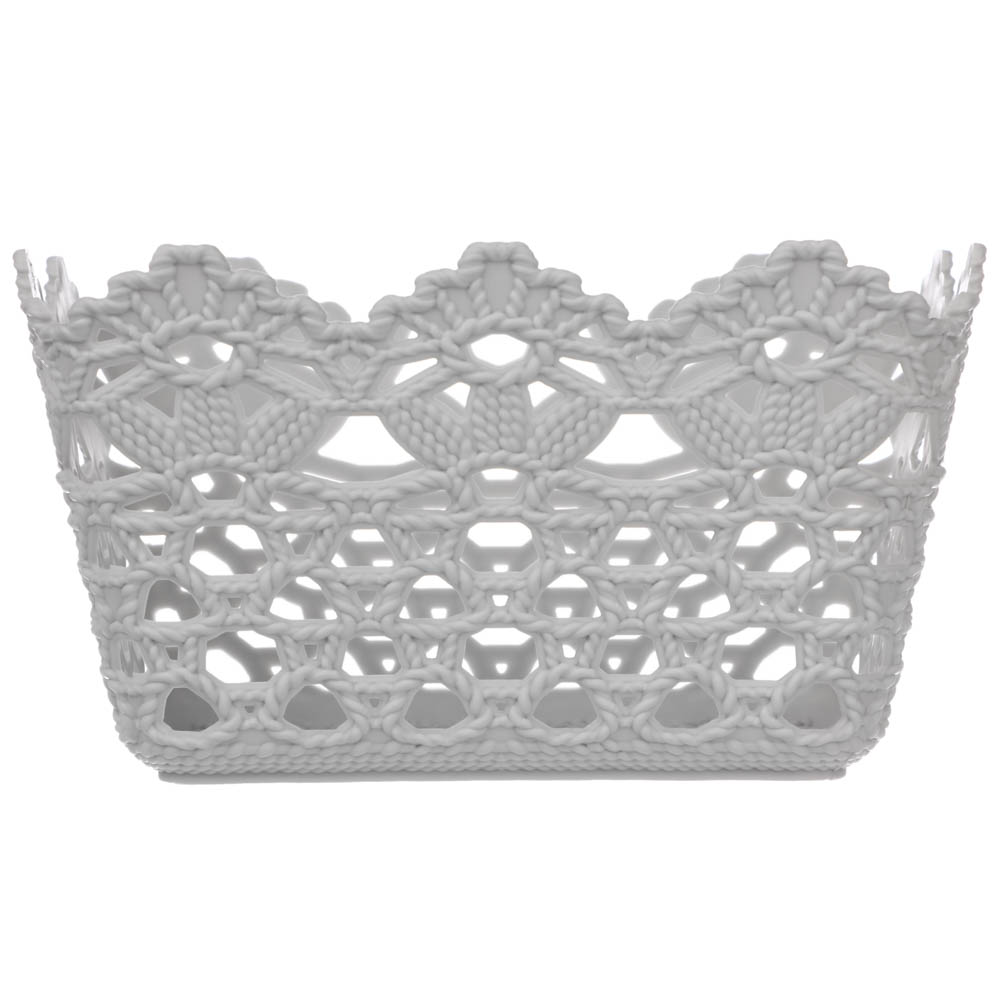 VETTA Корзинка универсальная "Цветы", 15х10х8,5см, пластик, 2 цвета, арт.№ 406-154