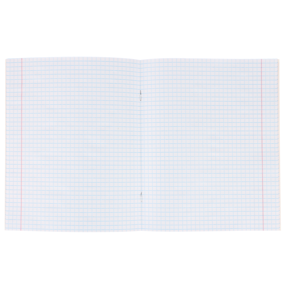 Тетрадь школьная 18 листов в клетку ClipStudio, БЕЛЫЕ ЛИСТЫ, скрепка, обл. пластик, арт.№ 579-033