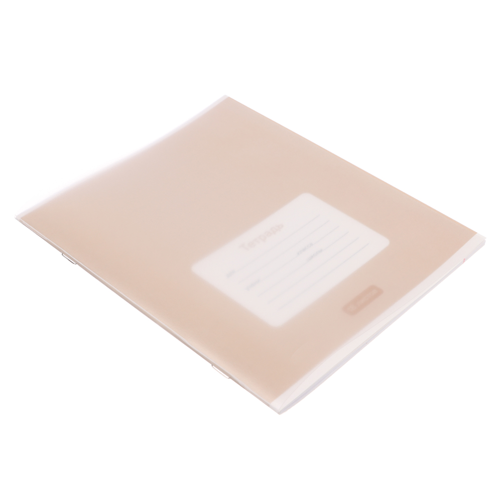 Тетрадь школьная 18 листов в линейку ClipStudio, БЕЛЫЕ ЛИСТЫ, скрепка, обл. пластик, арт.№ 579-034