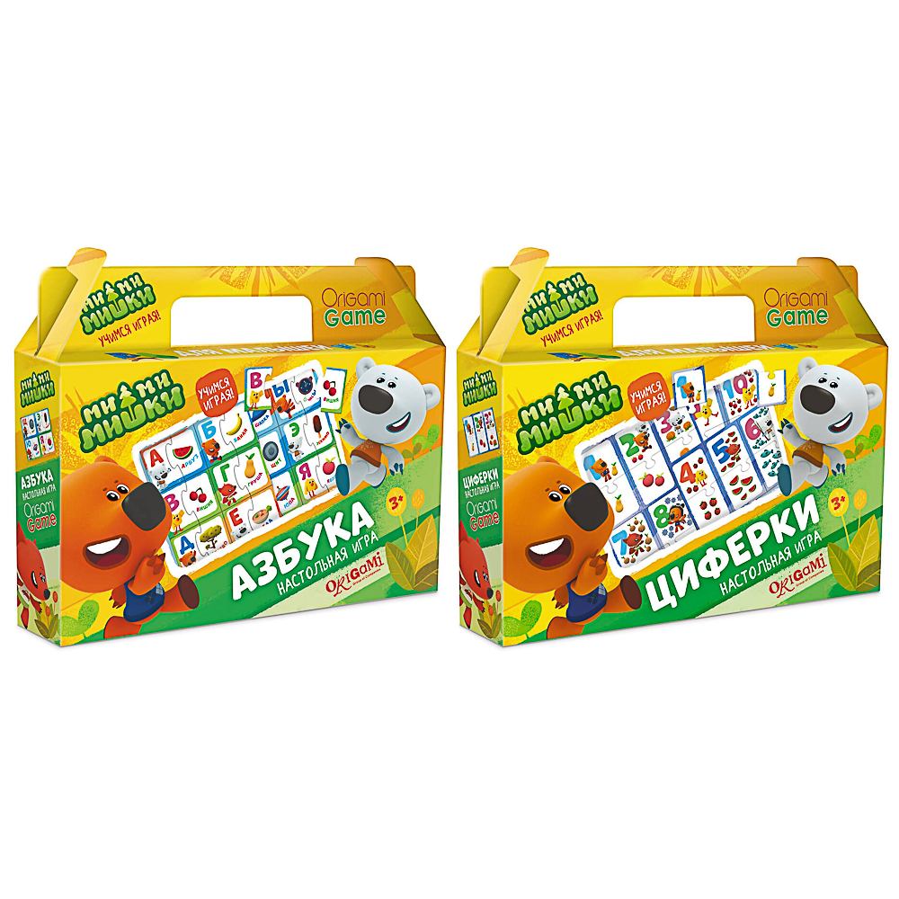 МиМиМишки Настольная игра в чемоданчике "Азбука-Цифры", 22х4х17см, арт.№ 285-235