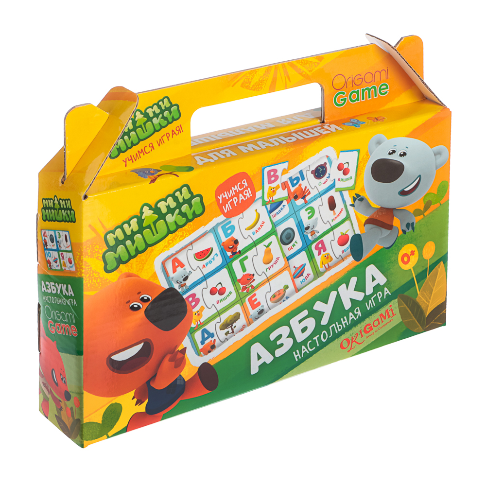 МиМиМишки Настольная игра в чемоданчике "Азбука-Цифры", 22х4х17см, арт.№ 285-235