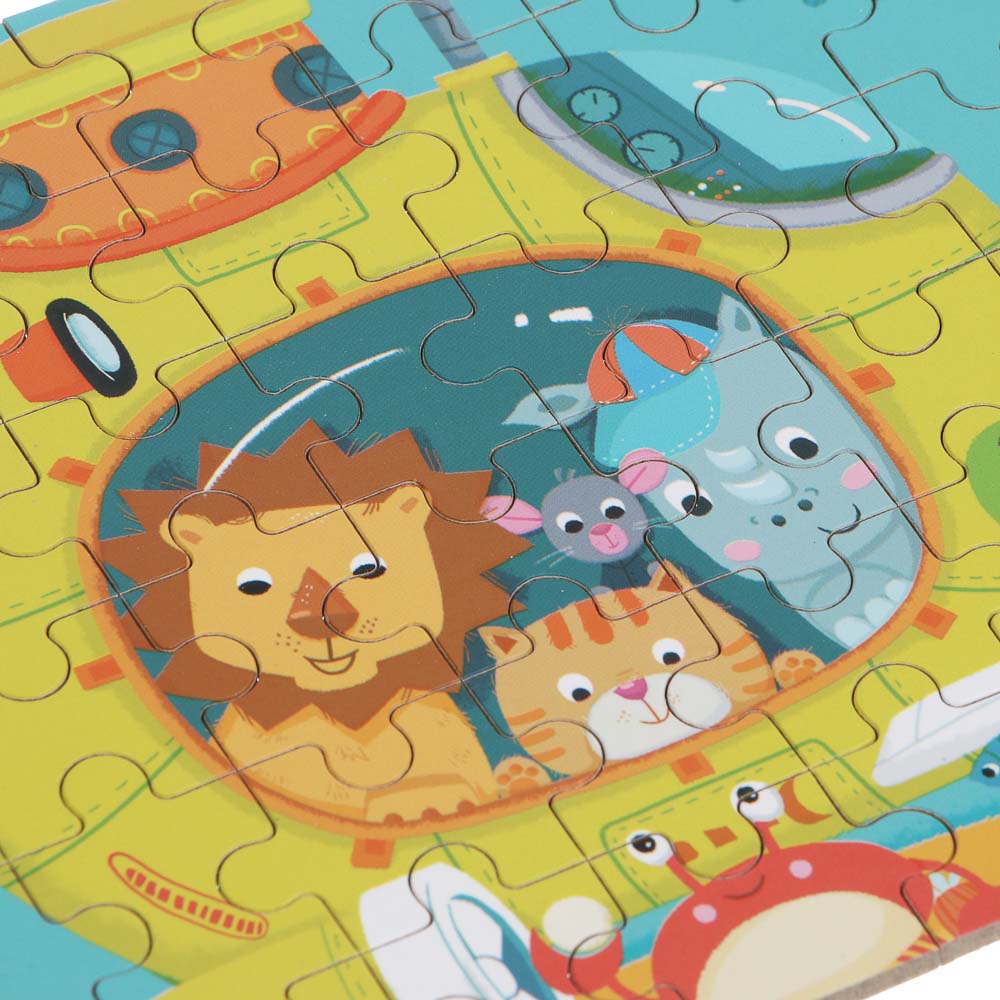 Пазлы в коробочке, 60 элементов, картон, металл, арт.№ 262-553