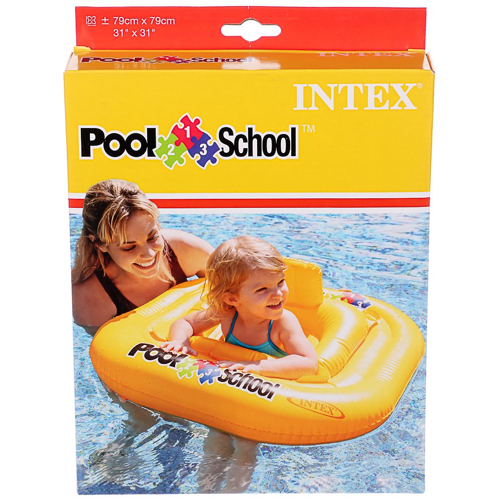 INTEX Круг плавательный, 79см, дэлюкс, школа по плаванию уровень 1, 1-2 года, 56587EU, арт.№ 109-173
