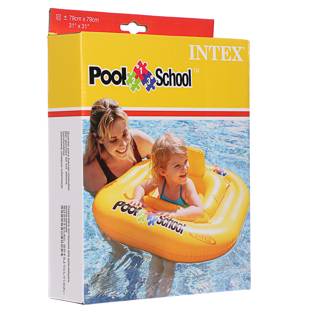 INTEX Круг плавательный, 79см, дэлюкс, школа по плаванию уровень 1, 1-2 года, 56587EU, арт.№ 109-173