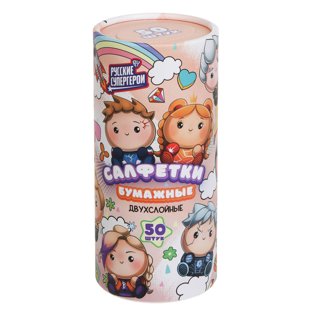 BY Русские Супергерои Салфетки 2 слоя, 50л, 13x18см, арт.№ 912-029