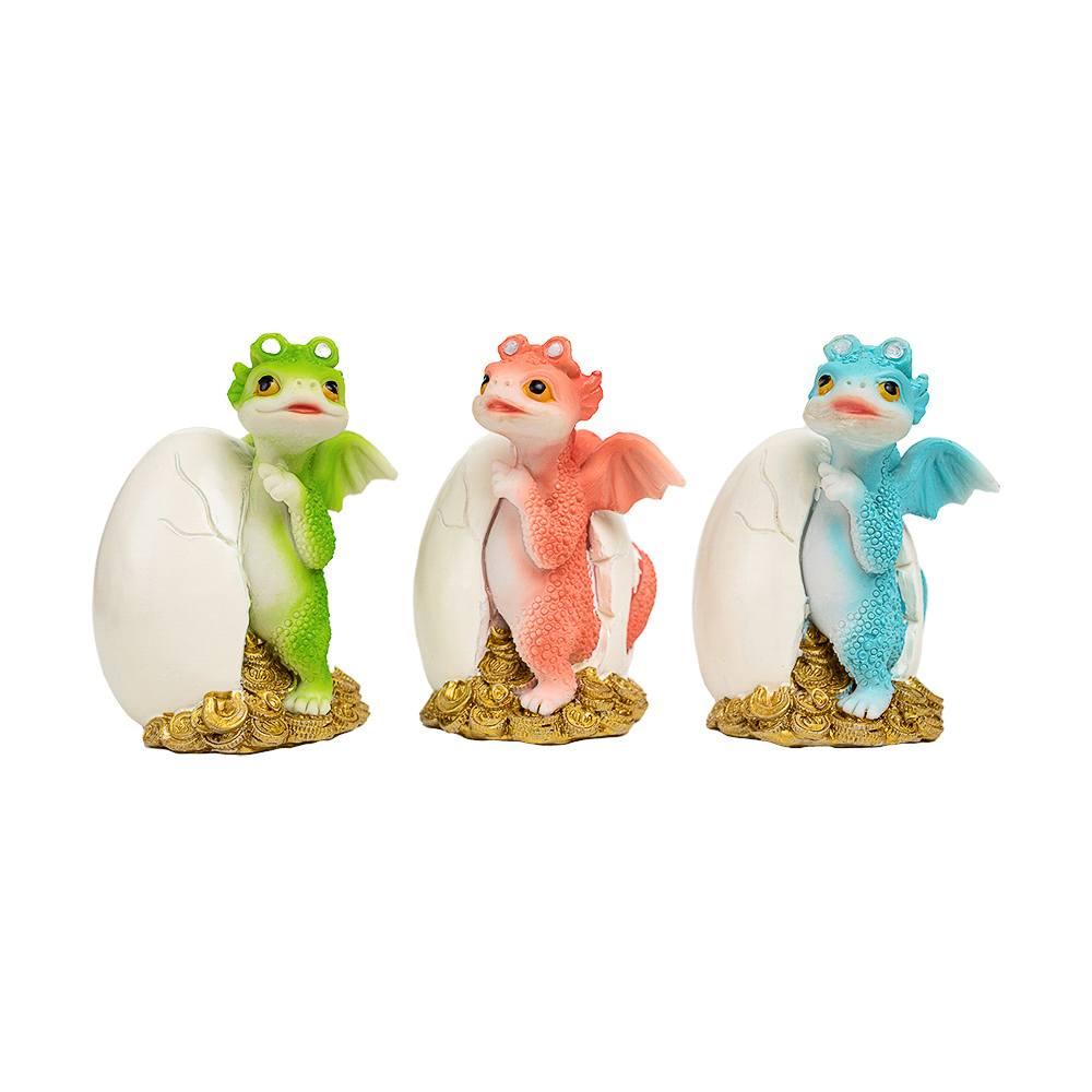 СНОУ БУМ Копилка Символ Года, полистоун, 8х6х10см, розовый, зеленый, голубой, арт.№ 359-882