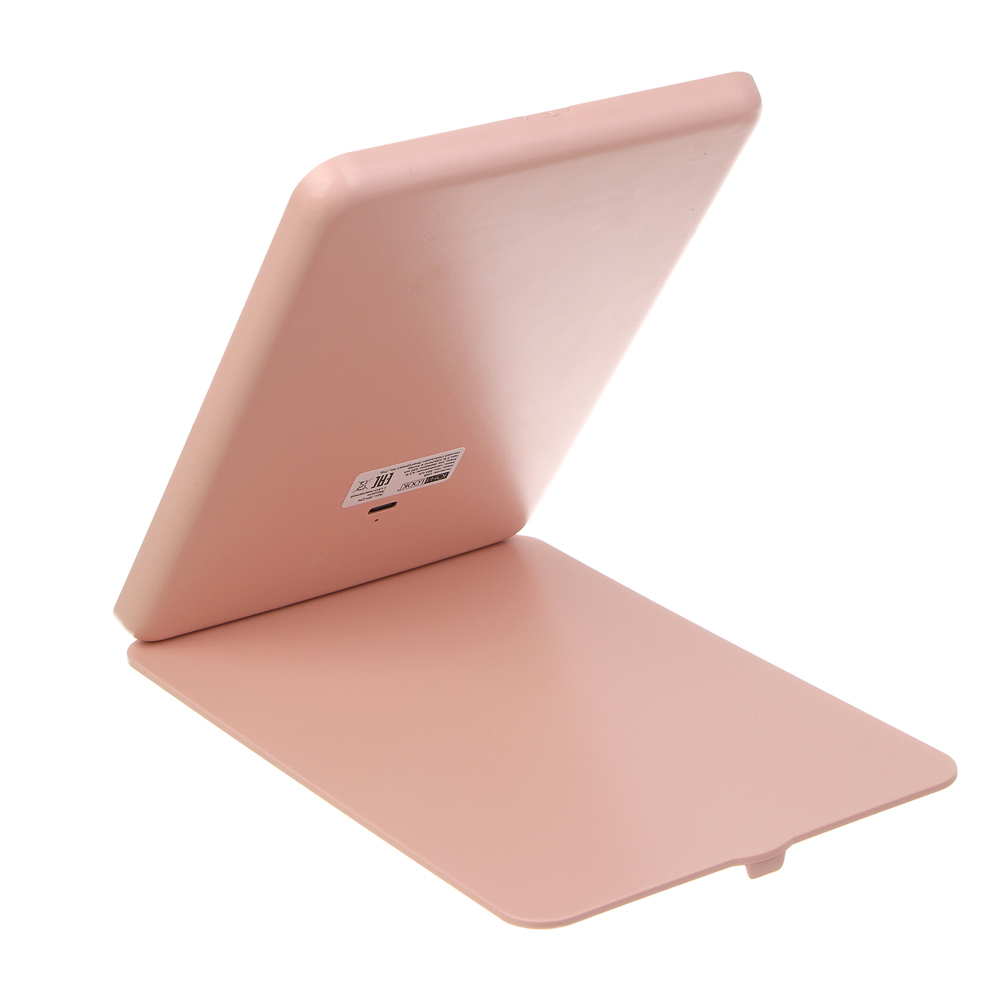 Зеркало с LED подсветкой настольное тм ЮНИLOOK Светозар, полипропилен, стекло, 19,8х13,5см, 2 цвета, арт.№ 301-274