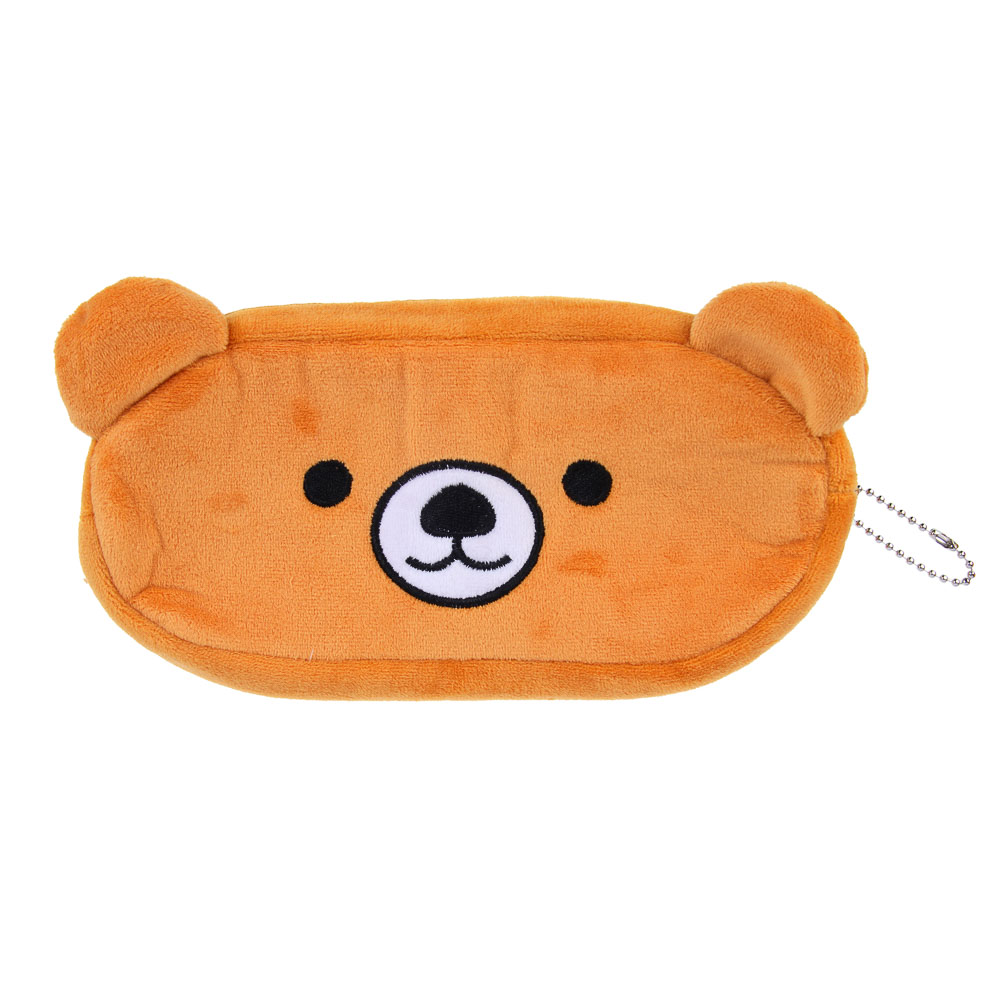 Пенал мягкий фигурный, 20х10см, полиэстер, декор, 4 дизайна, арт.№ 238-446