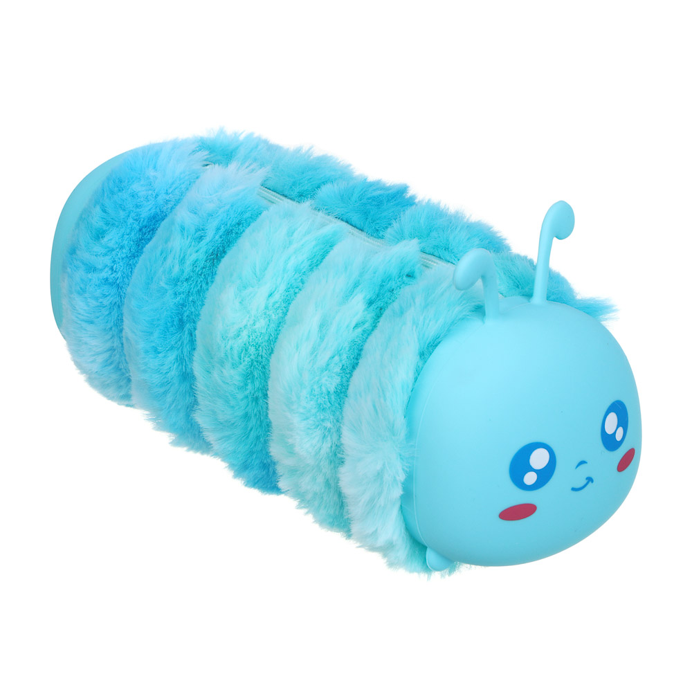 Пенал школьный фигурный 22-23,5х8 см, плюш, полиэстер, силикон, 2 дизайна, арт.№ 238-435