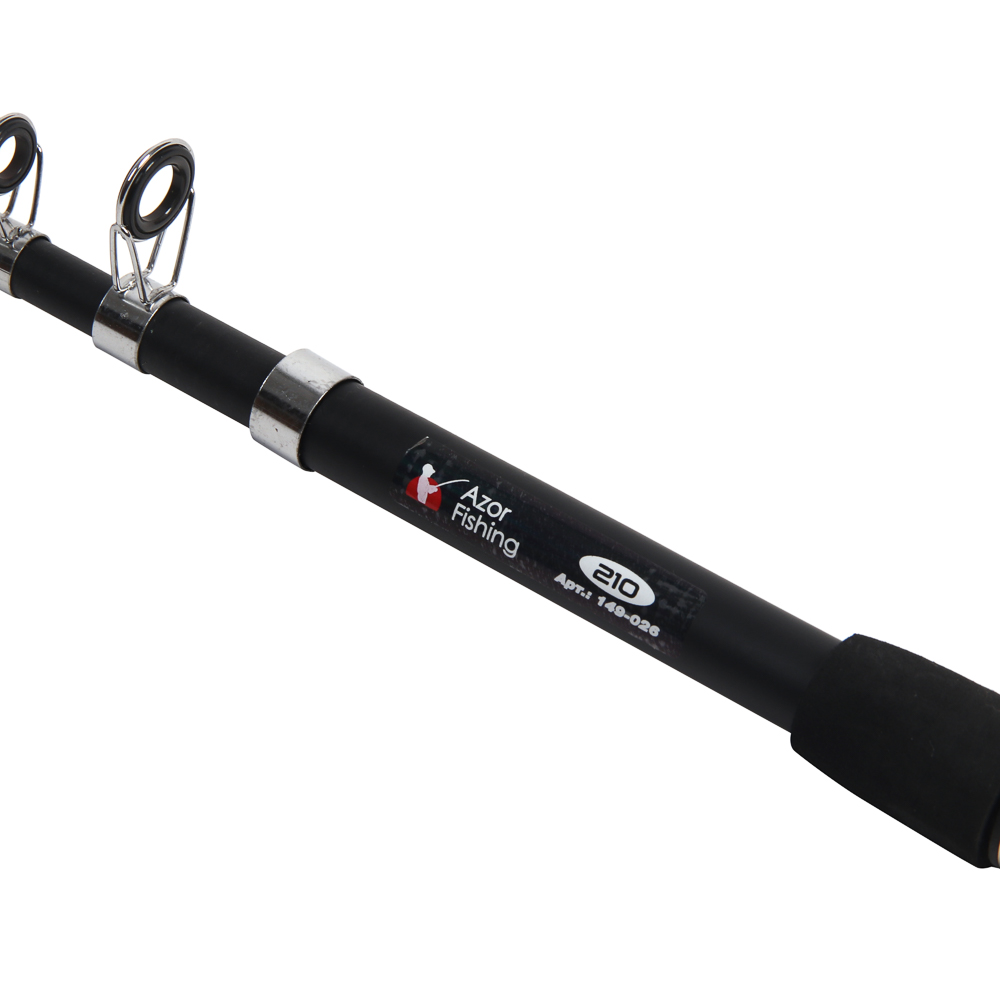Спиннинг "Шторм" тм AZOR FISHING, телескоп., файбергласс, 2,1м, тест 10-30гр., арт.№ 149-026
