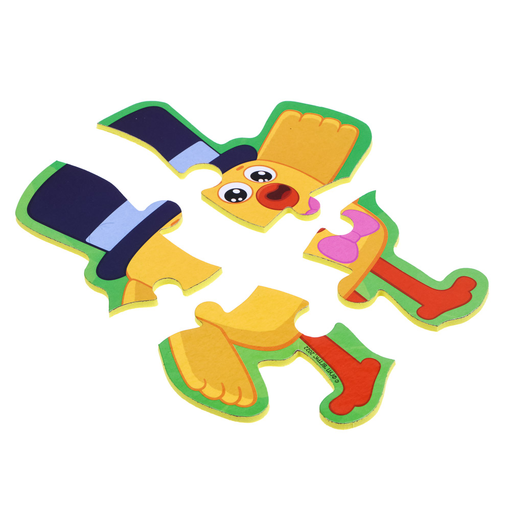 МИМИМИШКИ Пазлы для малышей, 4 предмета., ЭВА, 16х26х2см, арт.№ 262-461