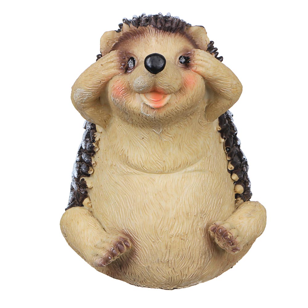 INBLOOM Фигура садовая "Ежики", 14-15см, полистоун, 4 дизайна, арт.№ 162-182