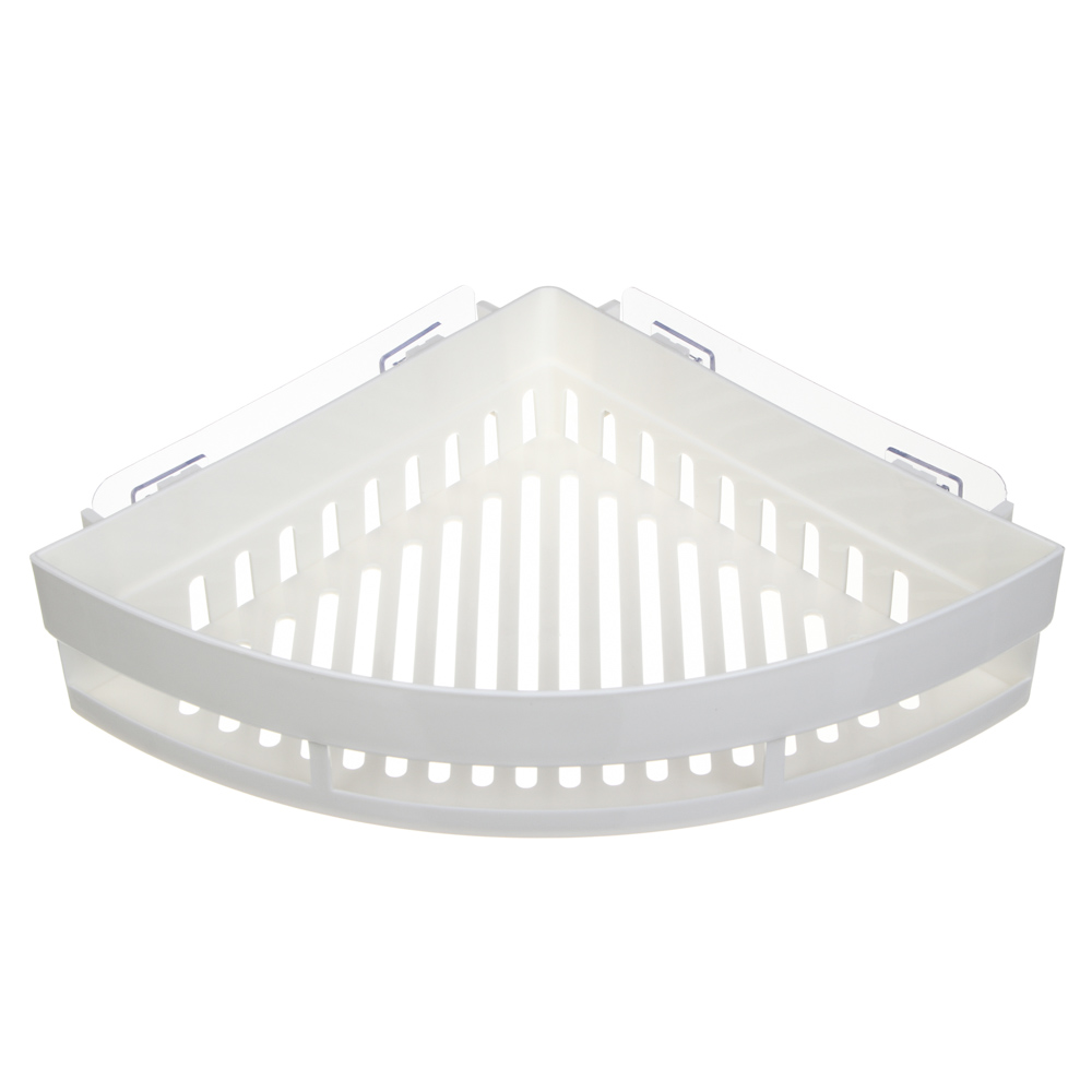 VETTA Classic Полка настенная угловая (большая), пластик, 35x25x7 см, молочный, арт.№ 478-278