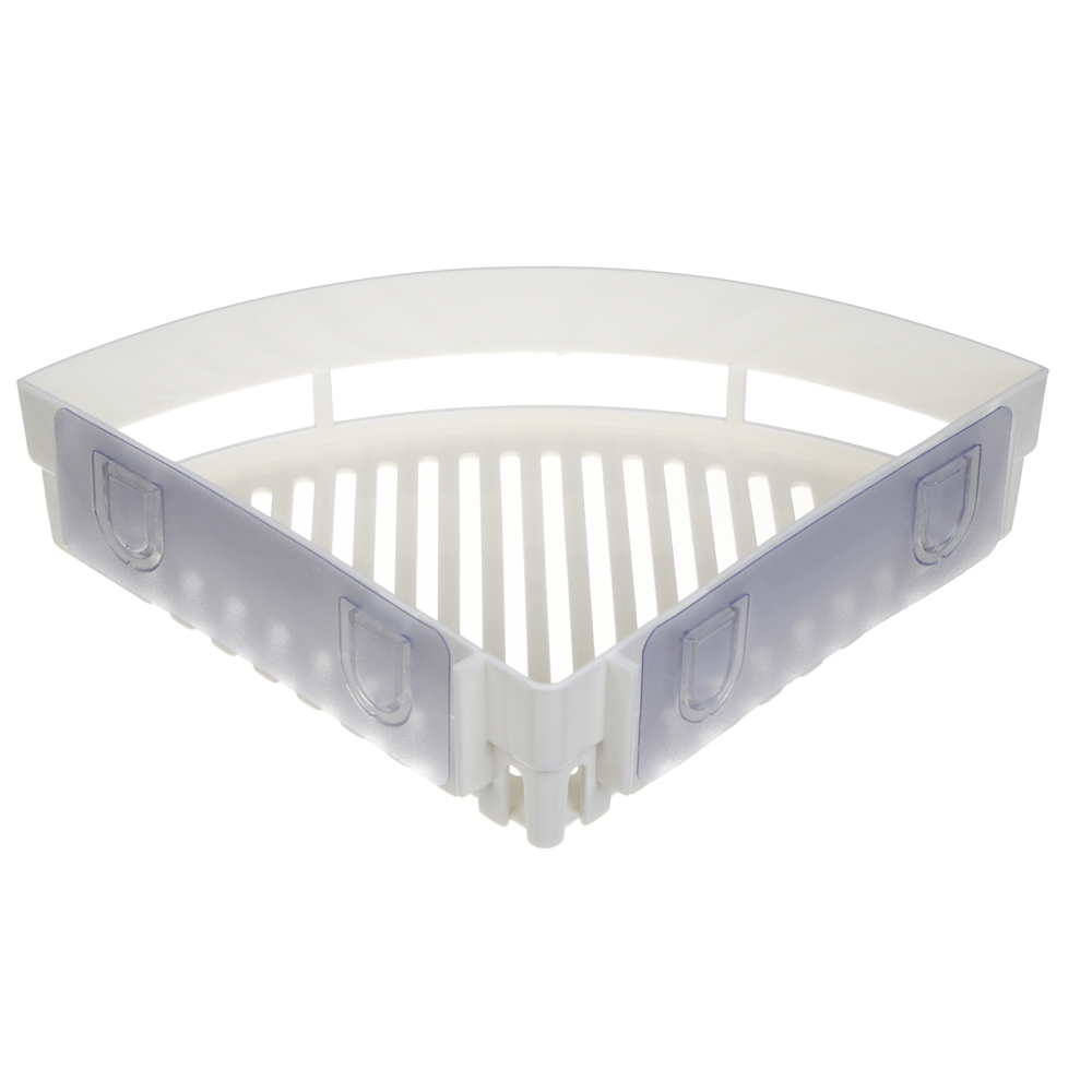 VETTA Classic Полка настенная угловая (большая), пластик, 35x25x7 см, молочный, арт.№ 478-278