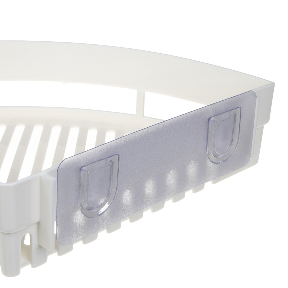 VETTA Classic Полка настенная угловая (большая), пластик, 35x25x7 см, молочный, арт.№ 478-278