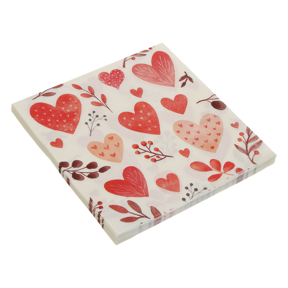 Набор салфеток бумажных, 33x33 см, 12 шт, арт.№ 530-464