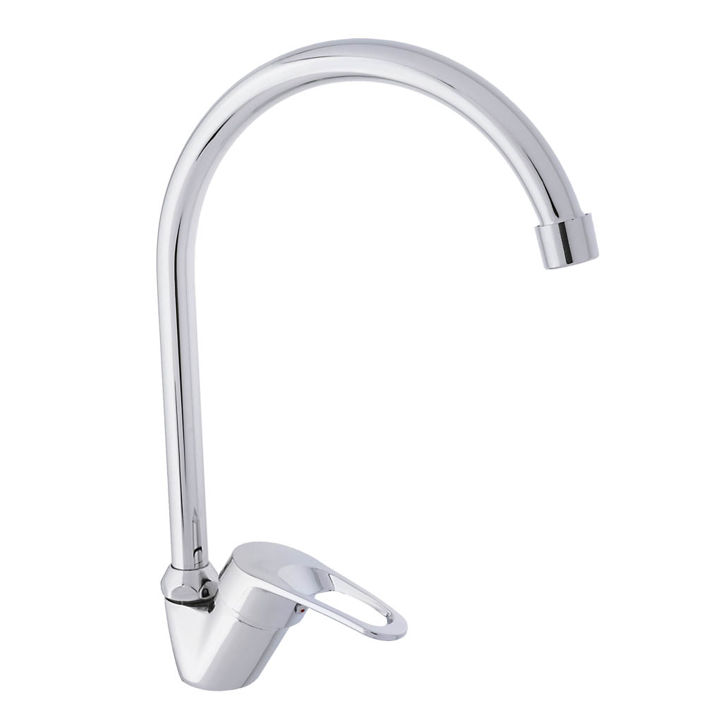 СоюзКран Смеситель для кухни, высокий излив 25см, керам. картридж 35мм, хром, цинк, SK01-T103, арт.№ 567-056