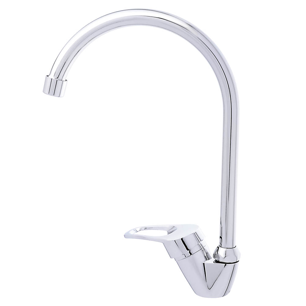 СоюзКран Смеситель для кухни, высокий излив 25см, керам. картридж 35мм, хром, цинк, SK01-T103, арт.№ 567-056