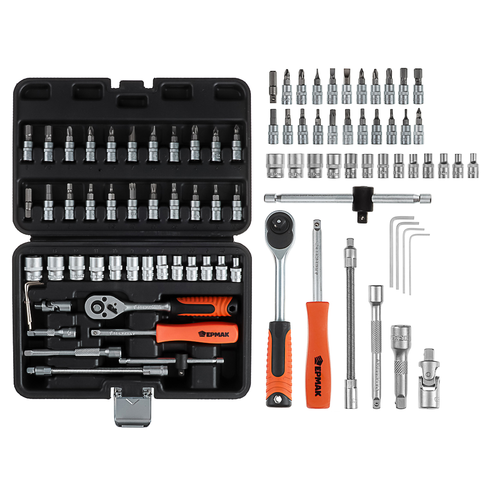 ЕРМАК Набор профессионального инструмента, 46 предм., арт.№ 736-053