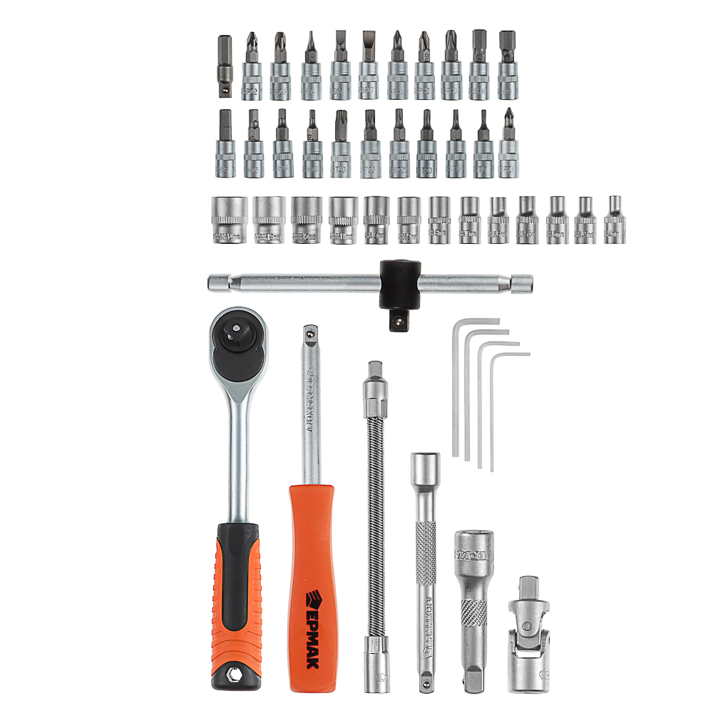 ЕРМАК Набор профессионального инструмента, 46 предм., арт.№ 736-053