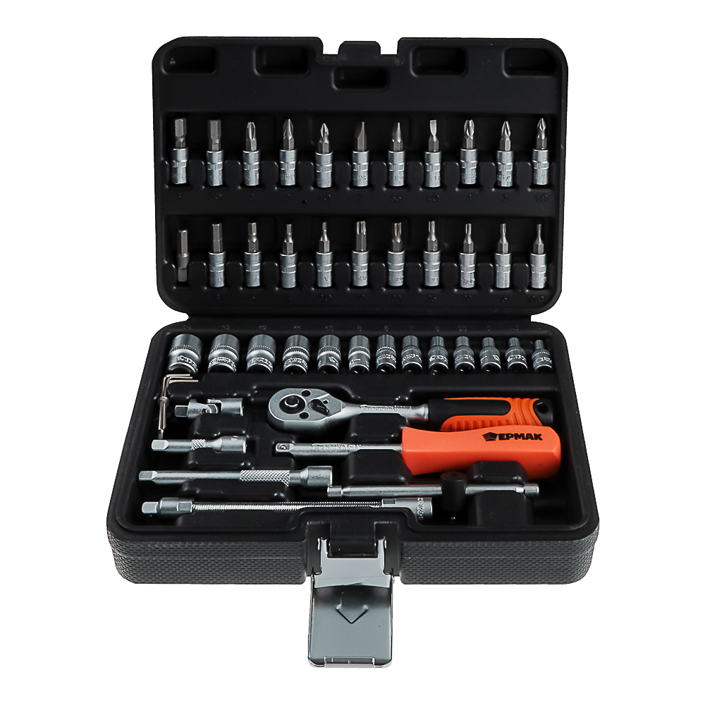 ЕРМАК Набор профессионального инструмента, 46 предм., арт.№ 736-053