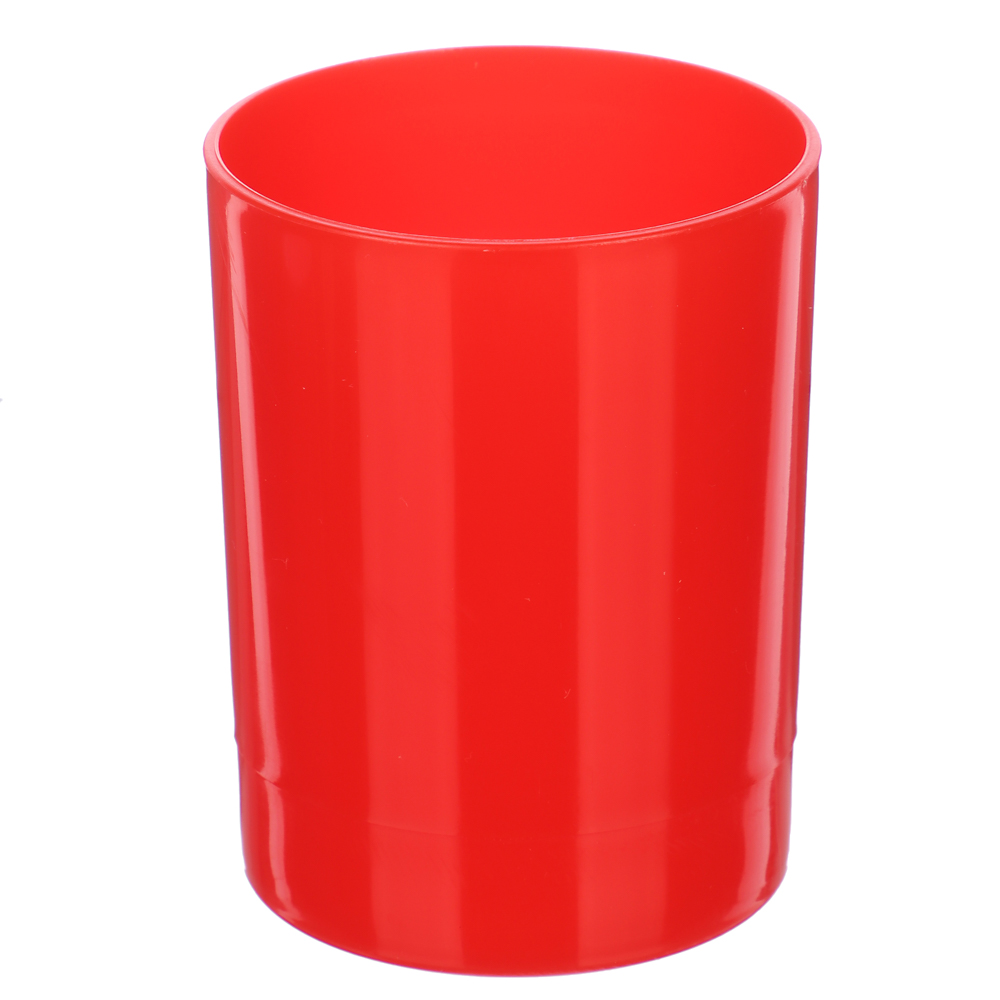Подставка-стакан для ручек и карандашей, пластик, ассорти 6 цветов, арт.№ 595-019