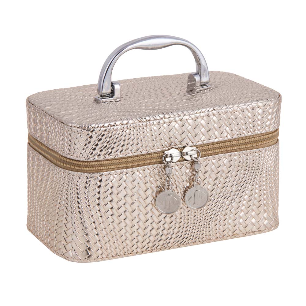 Шкатулка для украшений, 19х10,5х10,5см, полиуретан, цвет золотой, арт.23-21, арт.№ 504-853