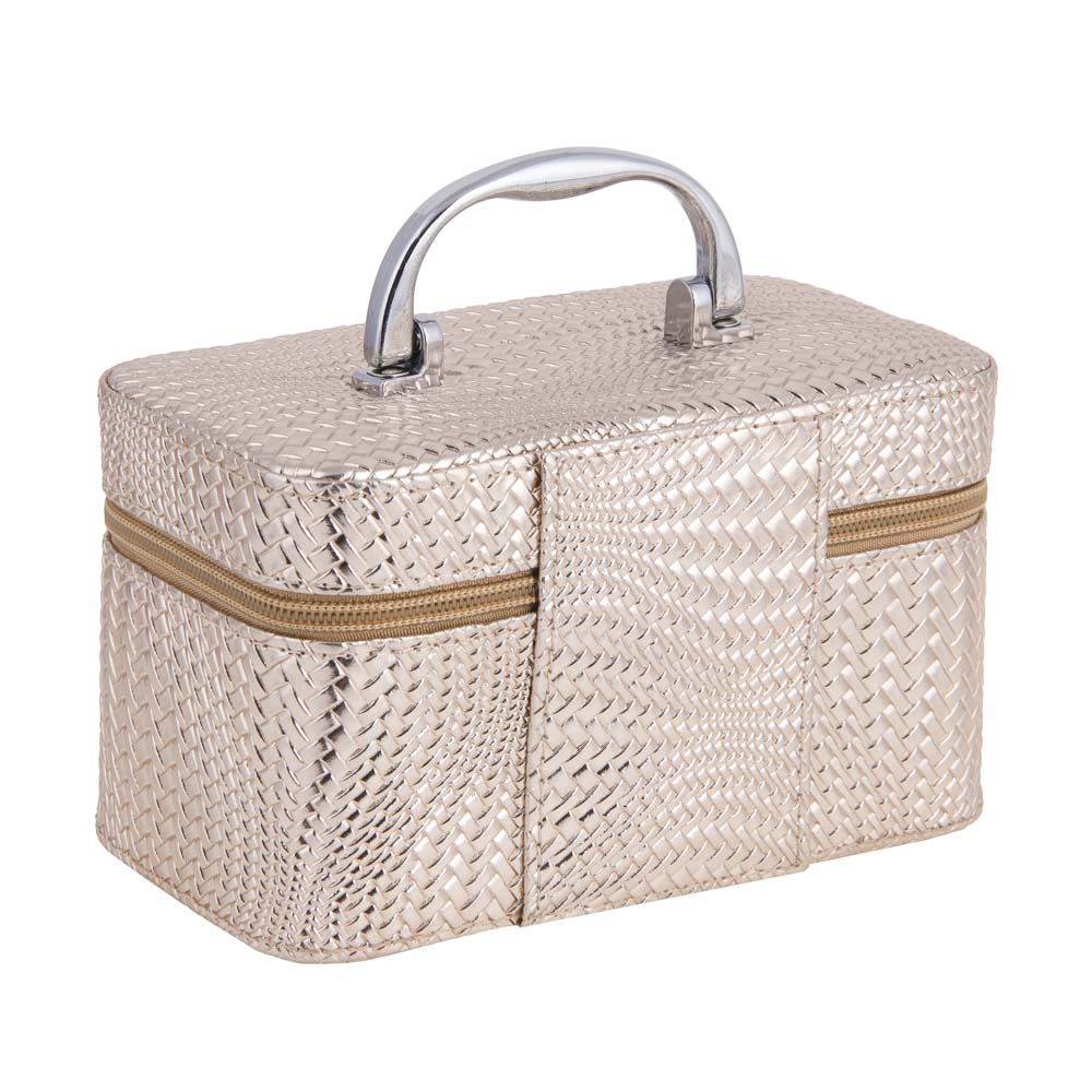 Шкатулка для украшений, 19х10,5х10,5см, полиуретан, цвет золотой, арт.23-21, арт.№ 504-853