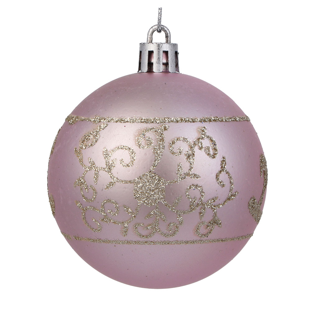 СНОУ БУМ Набор шаров 6 см, 18 шт, пластик, глиттер, 26-171, арт.№ 309-068