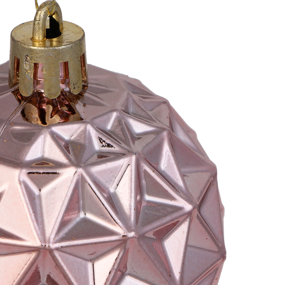 СНОУ БУМ Набор шаров 6 см, 6 шт, розовый, 26-173, арт.№ 373-590