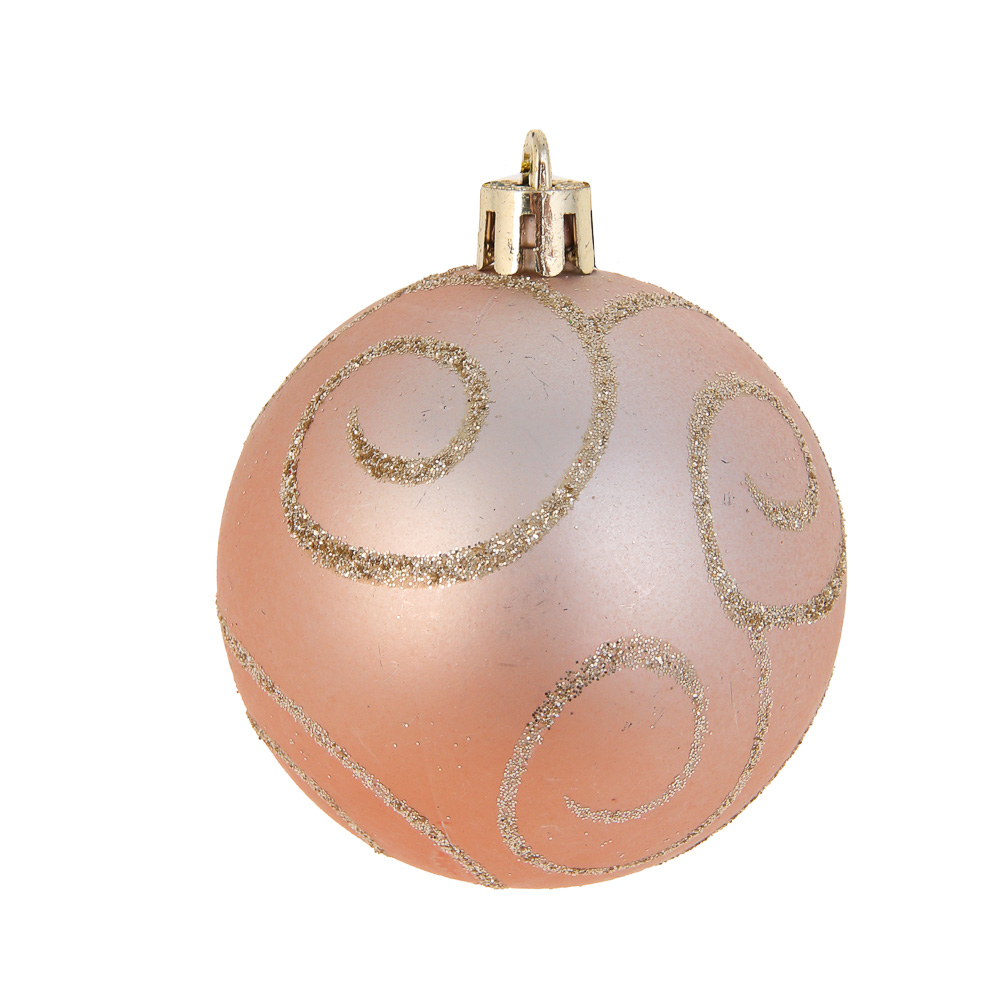 СНОУ БУМ Набор шаров 6 см, 6 шт, розовый, 26-174, арт.№ 373-591