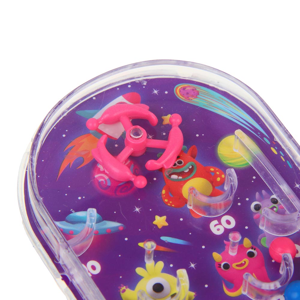 ИГРОЛЕНД Мини игра пинбол "Забрось шарик", PS, бумага, 10,8х7х1,2 см, 2 дизайна, арт.№ 214-082