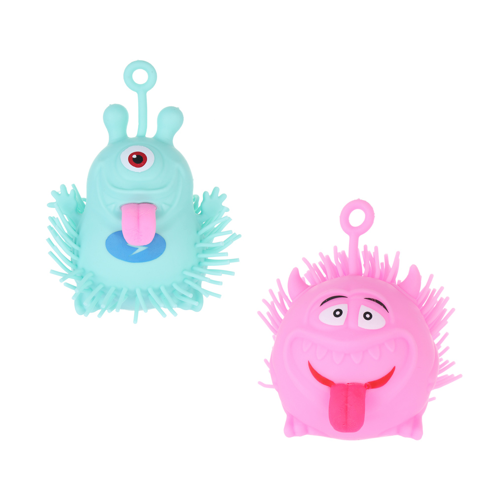 ИГРОЛЕНД Игрушка антистресс мялка "Весельчак", 3хLR41, TPR, свет, 12х10см, 4 дизайна, арт.№ 273-025