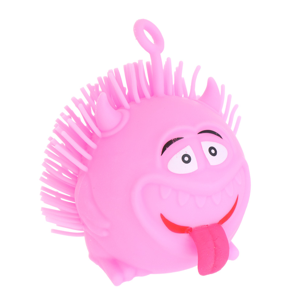 ИГРОЛЕНД Игрушка антистресс мялка "Весельчак", 3хLR41, TPR, свет, 12х10см, 4 дизайна, арт.№ 273-025